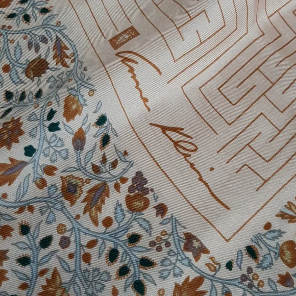 Vintage SILK SCARF, ANN KLIEN - Picture 2 of 7